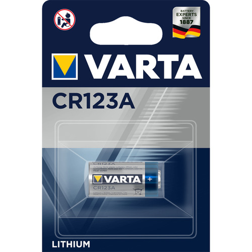VARTA Lithium Batterie CR123A Silber
