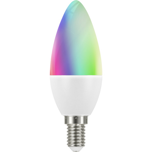 tint LED-Kerzenform white+color E14 Weiß